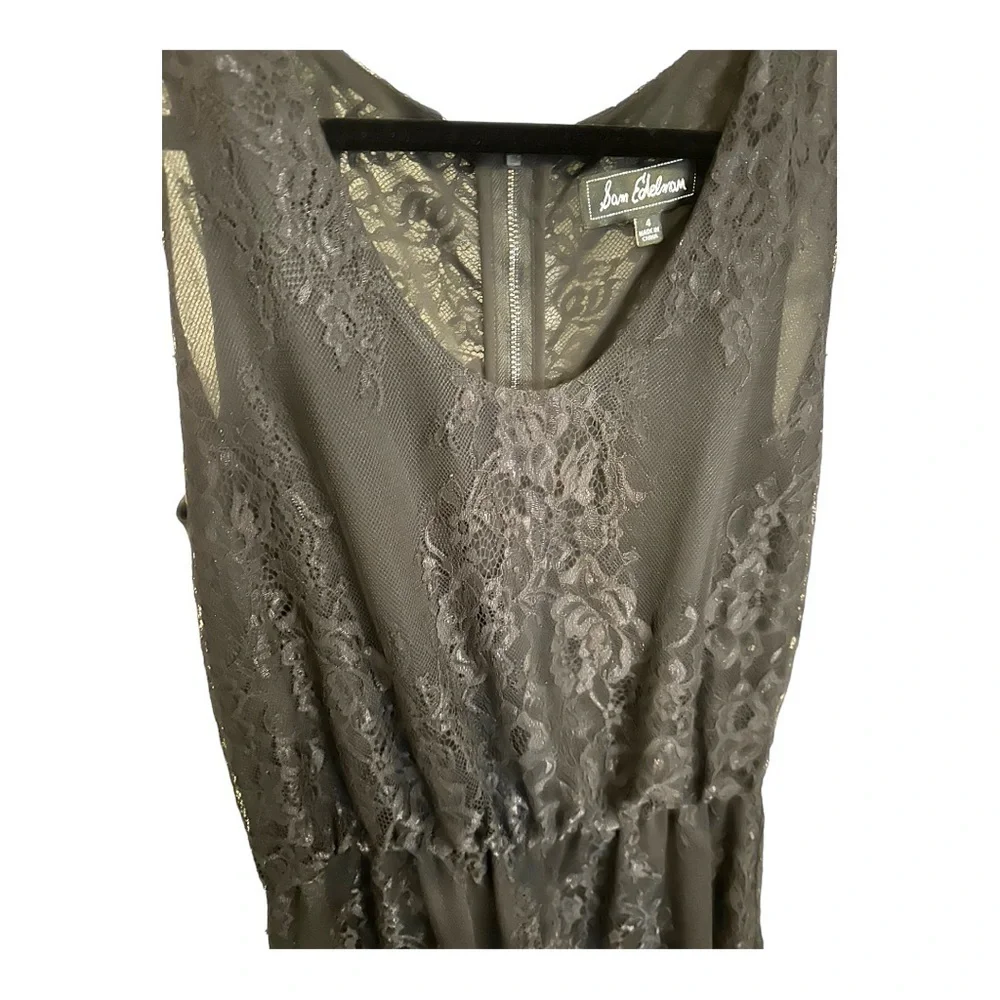 Sam Edelman Black Lace Romper Size 4 - Picture 2 of 4
